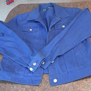 Vintage Ralph Lauren Blue Jean Button Up Jacket,Size M